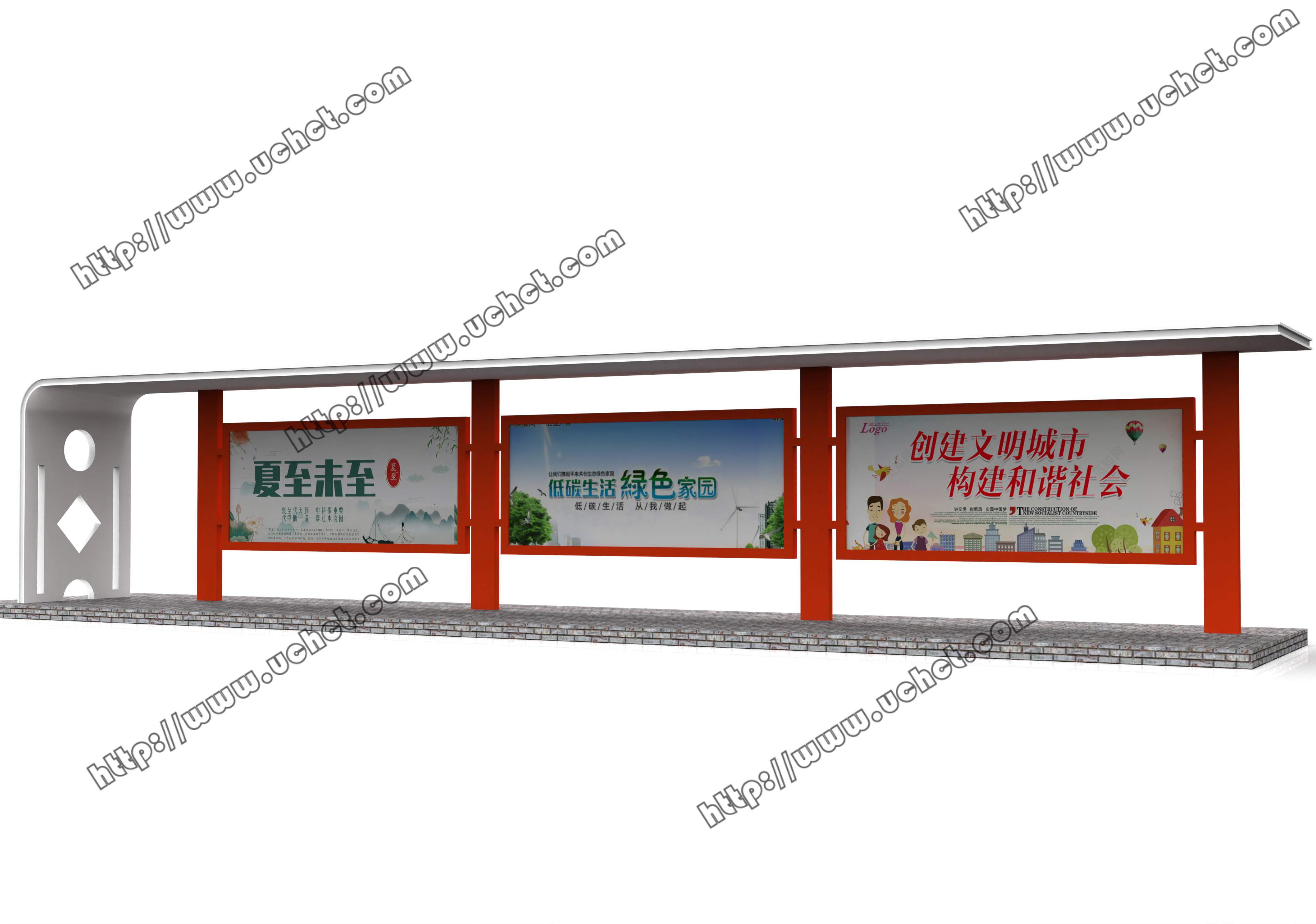 新款候車亭發(fā)貨
