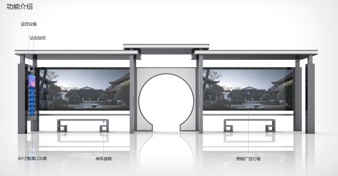 智能候車亭現(xiàn)場(chǎng)安裝實(shí)景圖