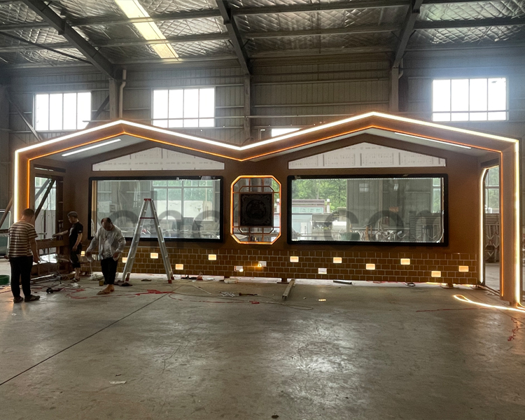 新中式候車亭成品展示